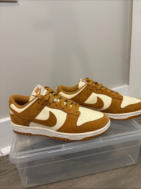 Nike Shoes - Nike Dunk Low Wheat and Cream Suede